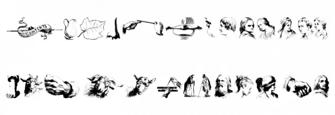 Illustrations tfb Schriftart Groß