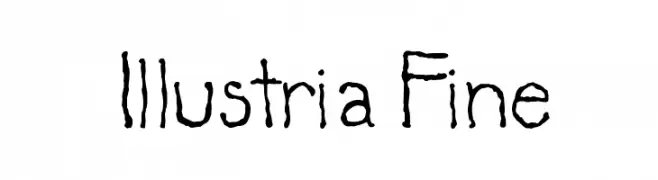 Illustria Fine  नि: शुल्क फ़ॉन्ट्स डाउनलोड