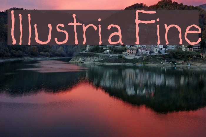 Illustria Fine Font examples