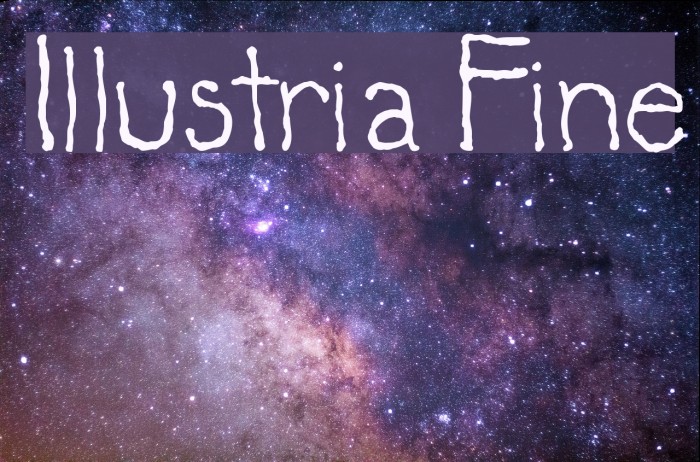 Illustria Fine Font examples