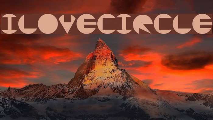 iLoveCircle Font examples