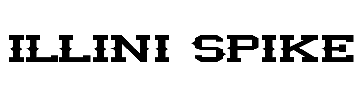 illini spike Шрифта