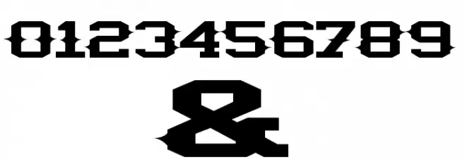 illini spike Font Alte caractere