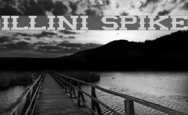 illini spike Font examples