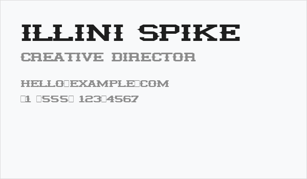 illini spike Business Card
