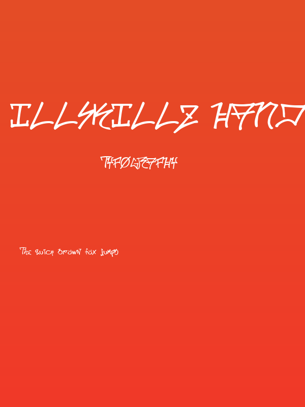 illskillz handstyle Poster