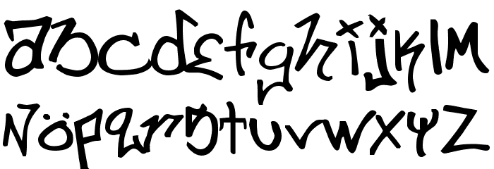 illskillz handstyle Font LOWERCASE