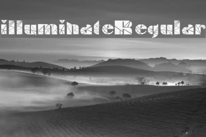 illuminateRegular Font examples