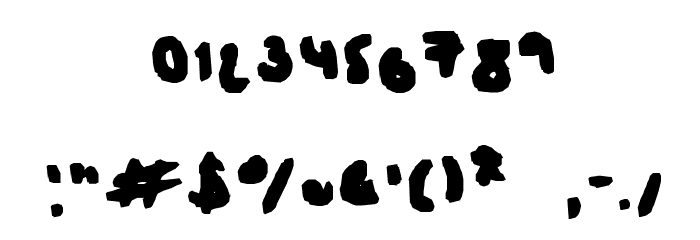 iluvwritingsmall Font OTHER CHARS