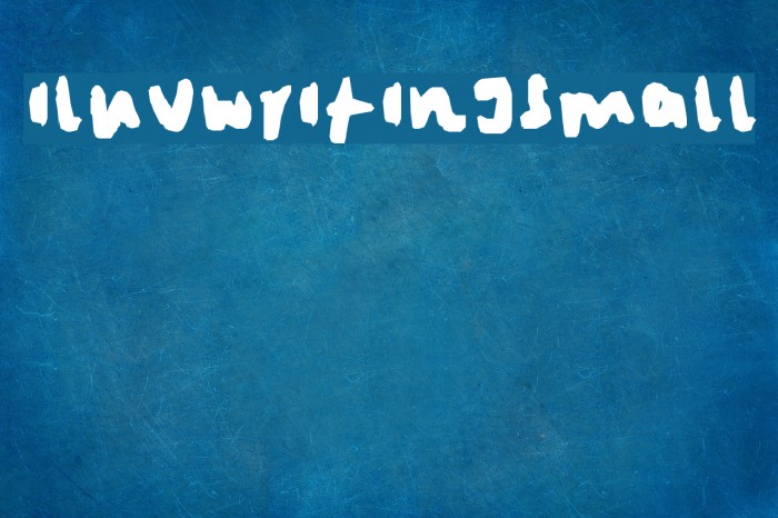 iluvwritingsmall Font examples