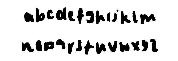 iluvwritingsmall Font LOWERCASE