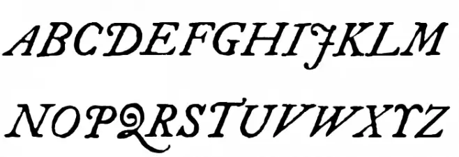 IM FELL DW Pica Italic Caratteri MAIUSCOLE