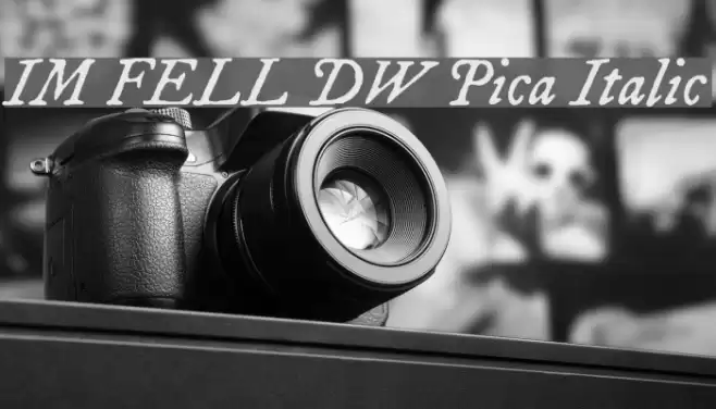 IM FELL DW Pica Italic Fuentes examples