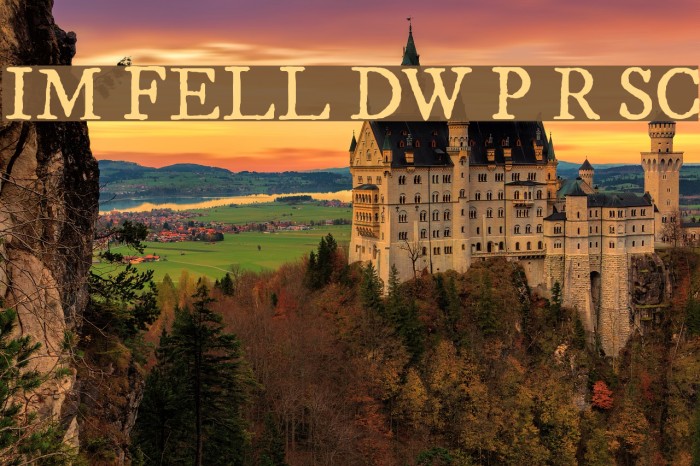 IM FELL DW Pica Roman SC Font examples