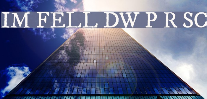 IM FELL DW Pica Roman SC Font examples