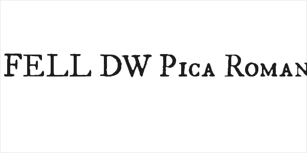 IM FELL DW Pica Roman SC Logo