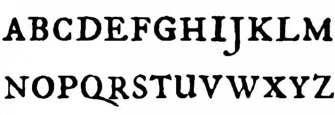 IM FELL DW Pica Roman SC 字体 小写