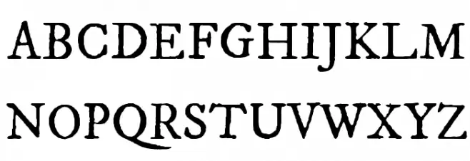 IM FELL DW Pica Roman Schriftart Groß