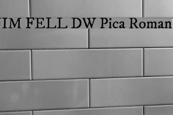 IM FELL DW Pica Roman خط examples