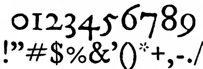 IM FELL DW Pica SC Font OTHER CHARS