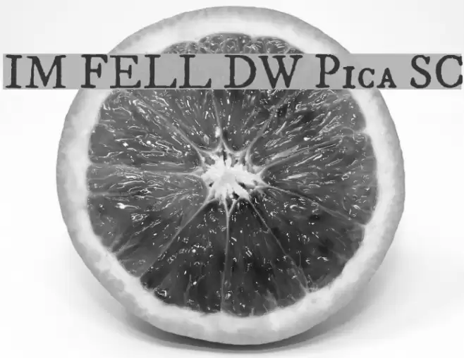 IM FELL DW Pica SC Font examples
