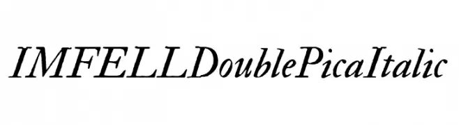 IM FELL Double Pica Italic  baixar fontes gratis