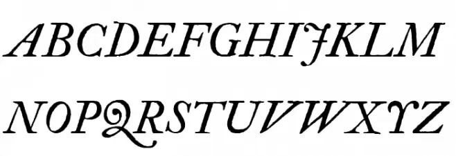 IM FELL Double Pica Italic Fuentes MAYÚSCULAS