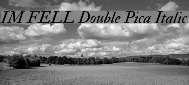 IM FELL Double Pica Italic Шрифта examples