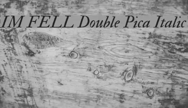 IM FELL Double Pica Italic Шрифта examples