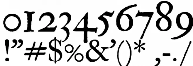 IM FELL Double Pica Roman SC フォント その他の文字
