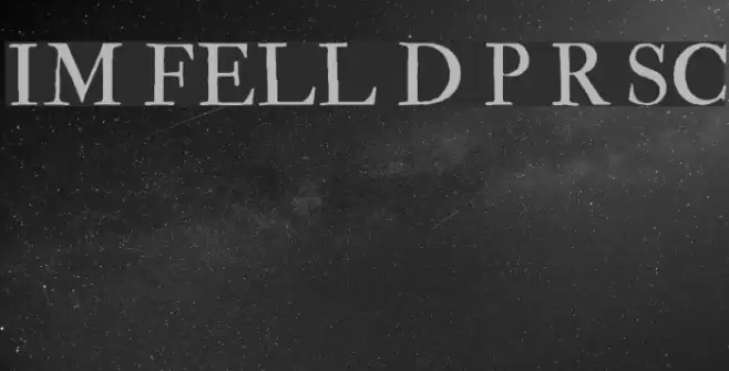 IM FELL Double Pica Roman SC フォント examples
