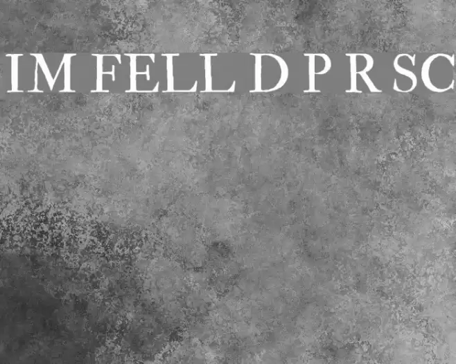 IM FELL Double Pica Roman SC フォント examples