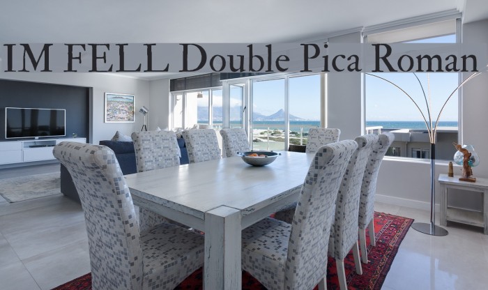 IM FELL Double Pica Roman Font examples