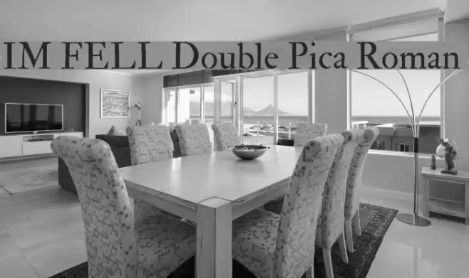 IM FELL Double Pica Roman  Шрифта examples