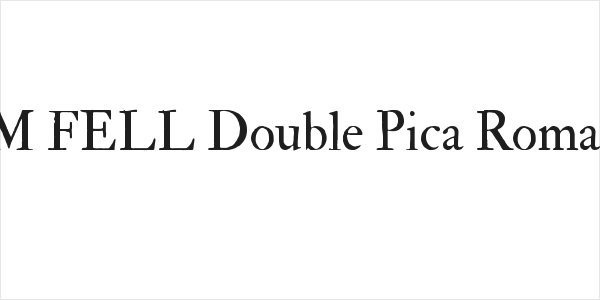 IM FELL Double Pica Roman  Logo