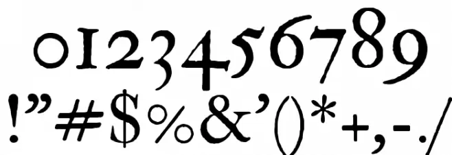 IM FELL Double Pica SC Font OTHER CHARS