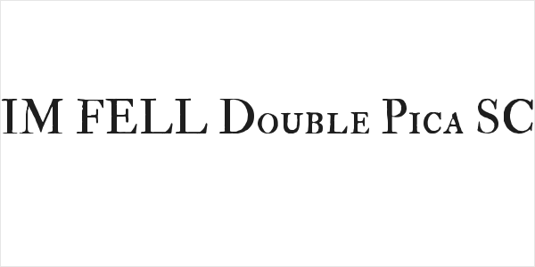 IM FELL Double Pica SC Logo