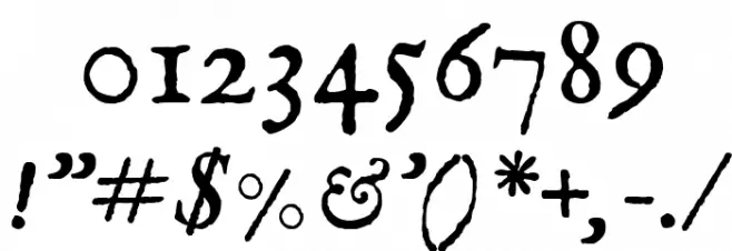 IM FELL English Italic Font OTHER CHARS