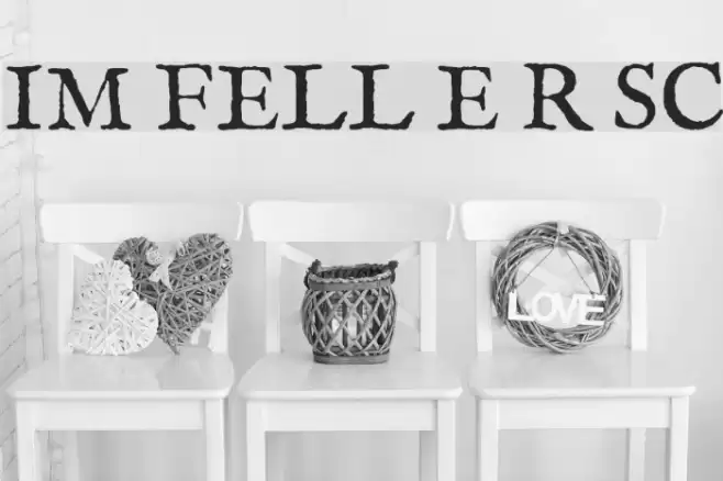 IM FELL English Roman SC Schriftart examples