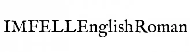 IM FELL English Roman  Frei Schriftart Herunterladen