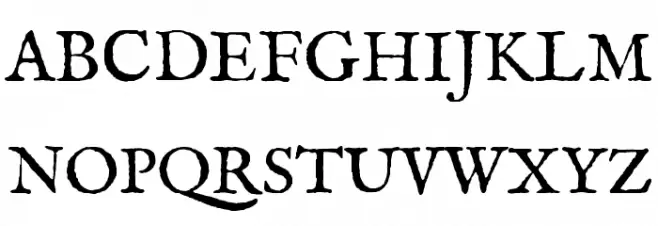 IM FELL English SC Шрифта ВЕРХНИЙ