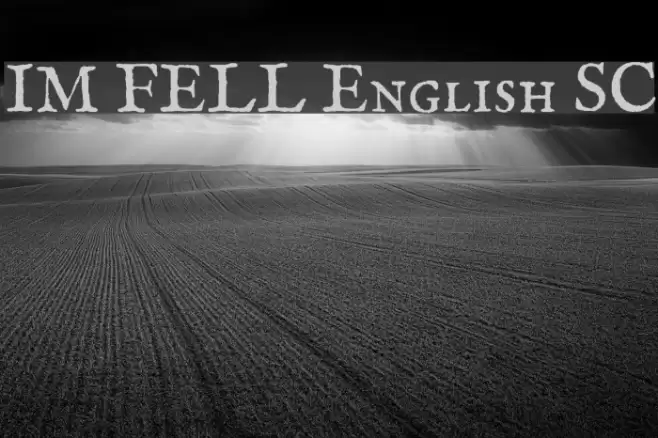 IM FELL English SC Font examples