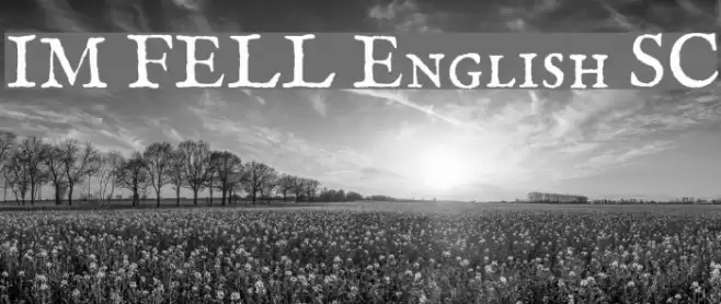 IM FELL English SC Font examples