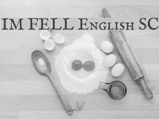 IM FELL English SC Font examples