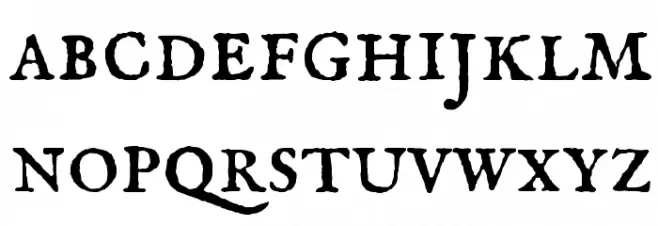 IM FELL English SC Schriftart Kleinbuchstaben