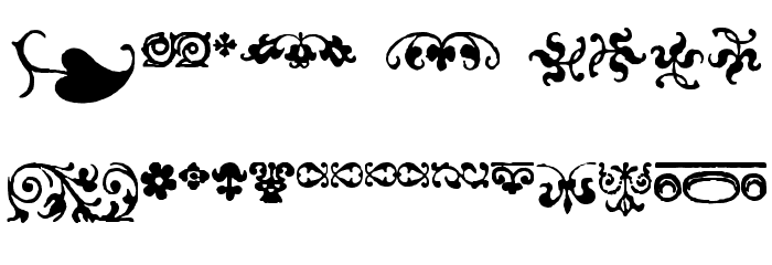 IM FELL FLOWERS 2 Font LOWERCASE