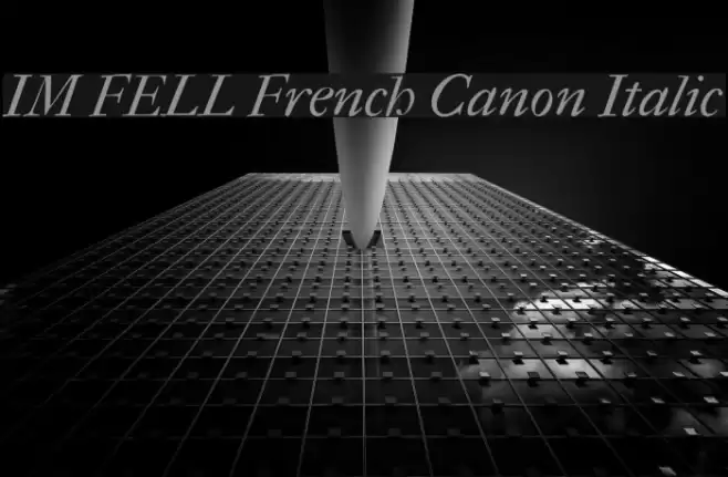 IM FELL French Canon Italic Fuentes examples