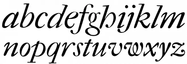 IM FELL French Canon Italic 字体 小写