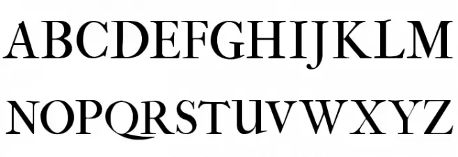 IM FELL French Canon Roman SC 字体 大写