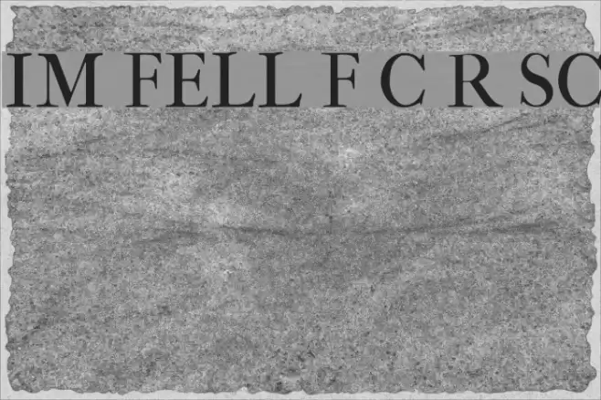 IM FELL French Canon Roman SC Polices examples